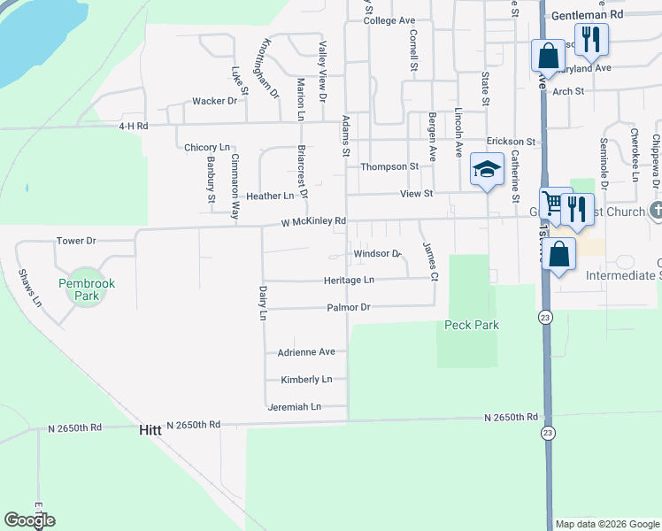 map of restaurants, bars, coffee shops, grocery stores, and more near 1437 Adams Street in Ottawa