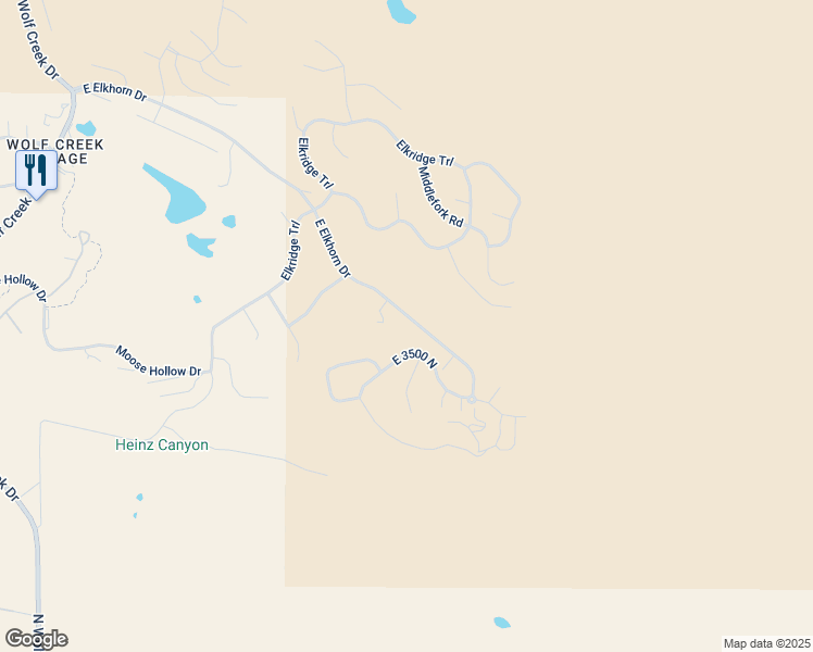 map of restaurants, bars, coffee shops, grocery stores, and more near 5713 East Elkhorn Drive in Eden
