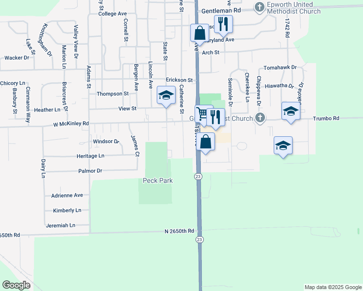 map of restaurants, bars, coffee shops, grocery stores, and more near 1429 Catherine Street in Ottawa