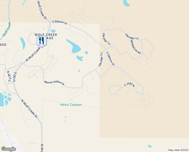 map of restaurants, bars, coffee shops, grocery stores, and more near 5448 Wapiti Circle in Eden