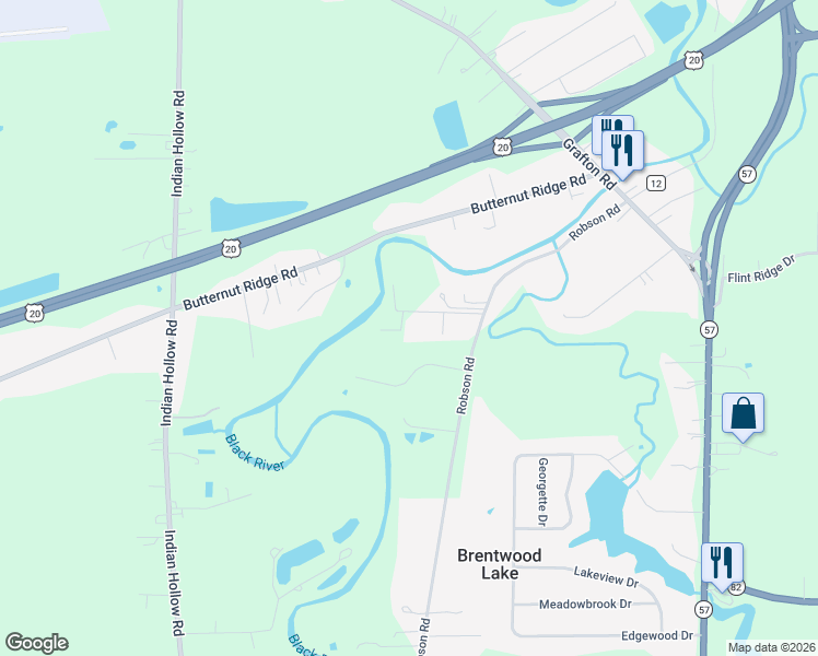 map of restaurants, bars, coffee shops, grocery stores, and more near 39151 Davis Dr in Grafton