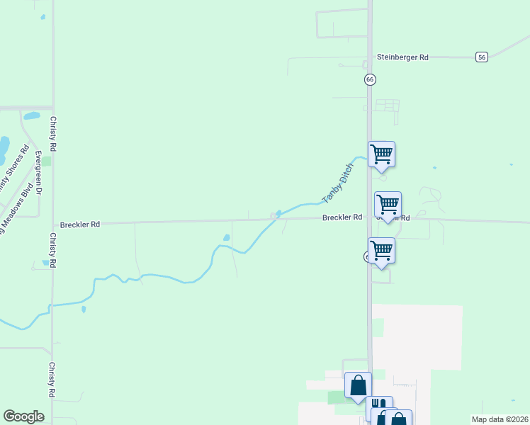 map of restaurants, bars, coffee shops, grocery stores, and more near 23629 Breckler Road in Defiance