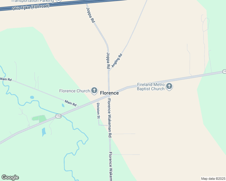 map of restaurants, bars, coffee shops, grocery stores, and more near 11909 Ohio 113 in Wakeman