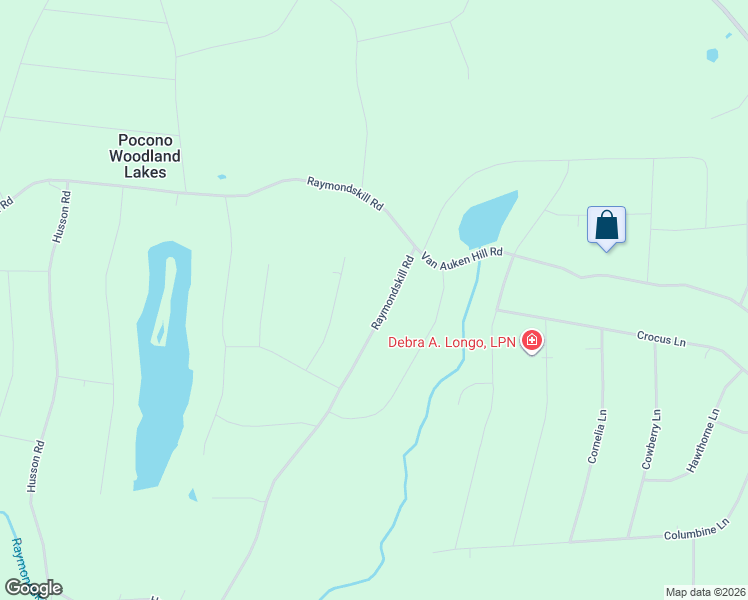 map of restaurants, bars, coffee shops, grocery stores, and more near 518 Raymondskill Road in Milford