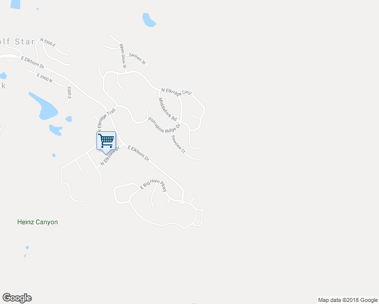 map of restaurants, bars, coffee shops, grocery stores, and more near 3617 East Middle Fork Road North in Eden