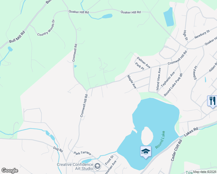 map of restaurants, bars, coffee shops, grocery stores, and more near 2 Dara Court in Monroe