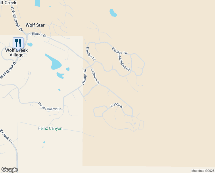 map of restaurants, bars, coffee shops, grocery stores, and more near 5654 East Elkhorn Drive in Eden
