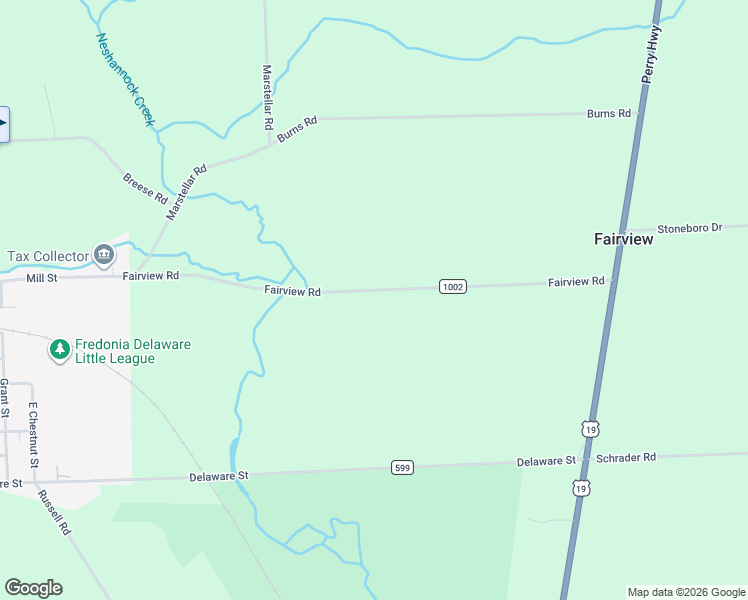 map of restaurants, bars, coffee shops, grocery stores, and more near 370 Fairview Fredonia Road in Fredonia