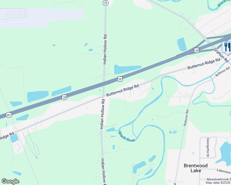map of restaurants, bars, coffee shops, grocery stores, and more near 39505 Butternut Ridge Road in Elyria