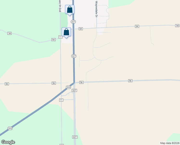 map of restaurants, bars, coffee shops, grocery stores, and more near 2115 Custer Drive in Garrett