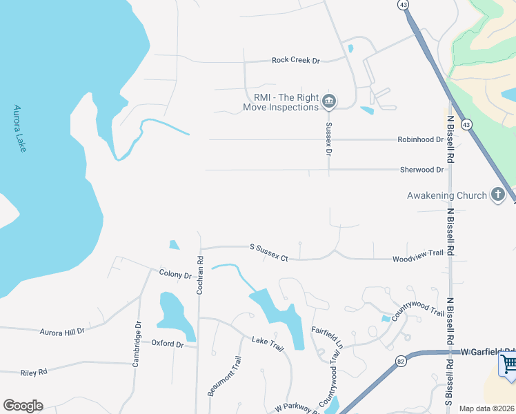 map of restaurants, bars, coffee shops, grocery stores, and more near 788 South Sussex Court in Aurora