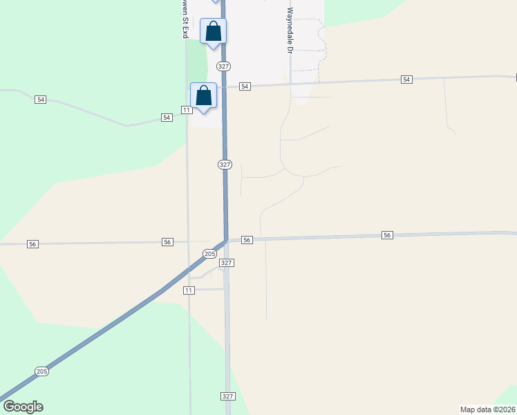 map of restaurants, bars, coffee shops, grocery stores, and more near 2115 Custer Drive in Garrett
