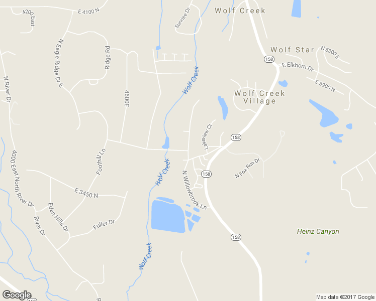 map of restaurants, bars, coffee shops, grocery stores, and more near 3677 North Willowbrook Lane in Eden
