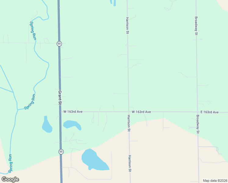 map of restaurants, bars, coffee shops, grocery stores, and more near 16160 Harrison Street in Crown Point