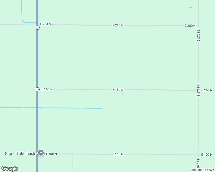 map of restaurants, bars, coffee shops, grocery stores, and more near 9540 East 150 North in Grovertown