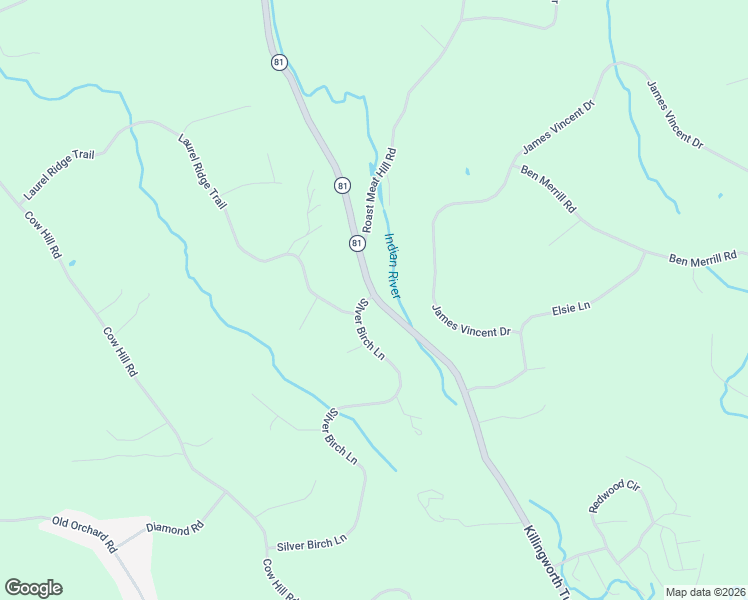 map of restaurants, bars, coffee shops, grocery stores, and more near 49 Silver Birch Lane in Clinton