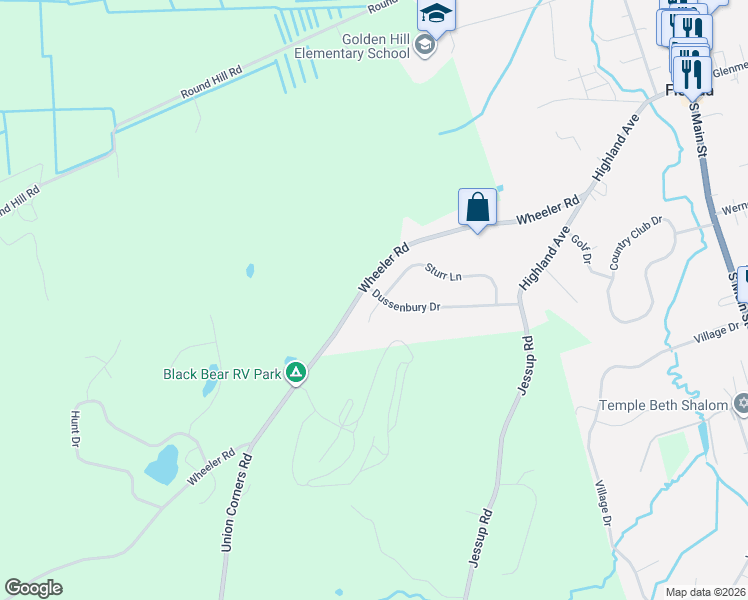 map of restaurants, bars, coffee shops, grocery stores, and more near 8 Bates Circle in Florida