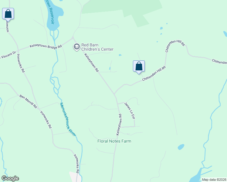 map of restaurants, bars, coffee shops, grocery stores, and more near 94 Kelseytown Road in Clinton