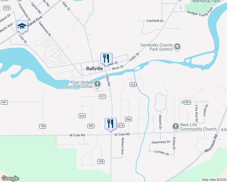map of restaurants, bars, coffee shops, grocery stores, and more near 1404 River Drive in Fremont