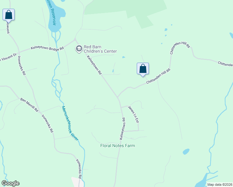 map of restaurants, bars, coffee shops, grocery stores, and more near 94 Kelseytown Road in Clinton