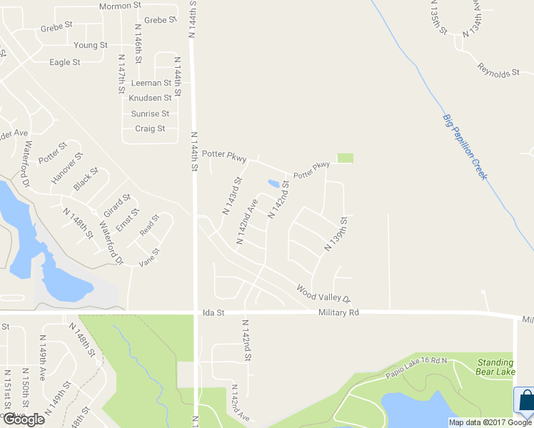 map of restaurants, bars, coffee shops, grocery stores, and more near 13930 Wyoming Street in Omaha