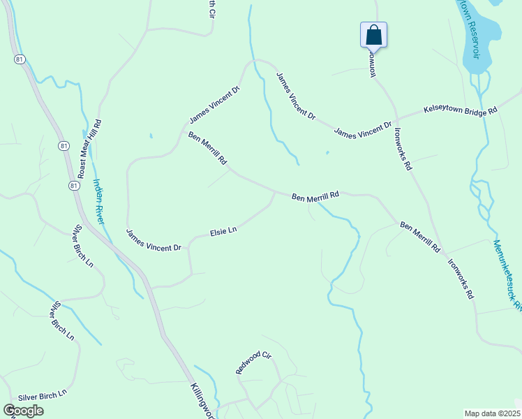 map of restaurants, bars, coffee shops, grocery stores, and more near 17 Elsie Ln in Clinton