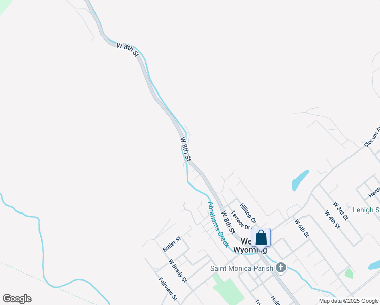 map of restaurants, bars, coffee shops, grocery stores, and more near 717-765 West 8th Street in West Wyoming