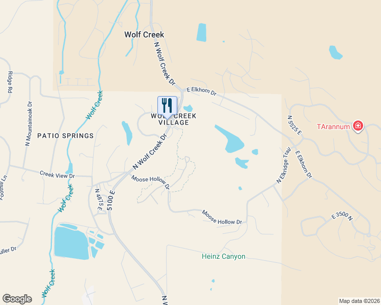 map of restaurants, bars, coffee shops, grocery stores, and more near 5168 Fairview Loop in Eden