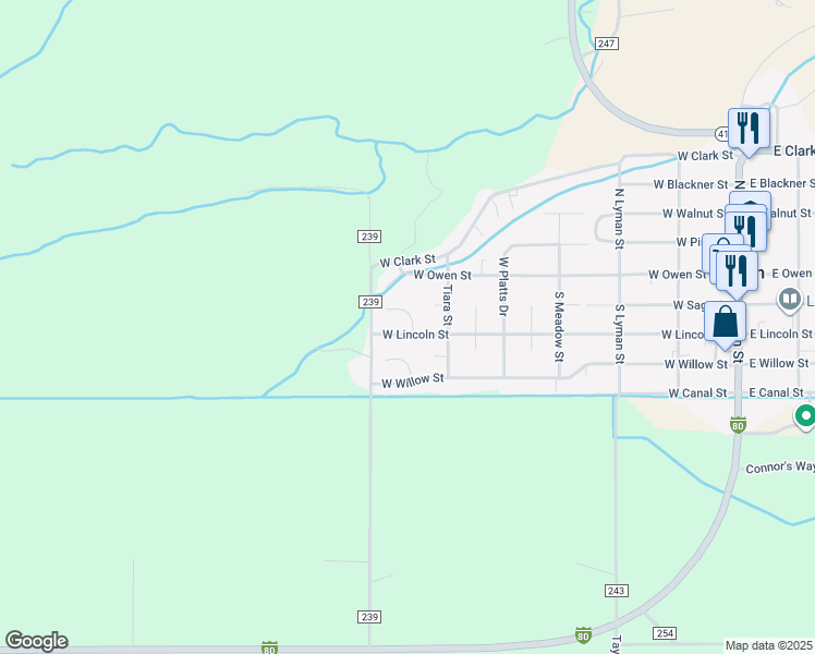 map of restaurants, bars, coffee shops, grocery stores, and more near 601-621 Davis Ct in Lyman