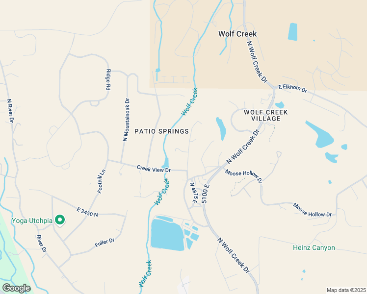 map of restaurants, bars, coffee shops, grocery stores, and more near 3677 North Willowbrook Lane in Eden