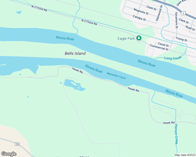map of restaurants, bars, coffee shops, grocery stores, and more near Hawk Road in Marseilles