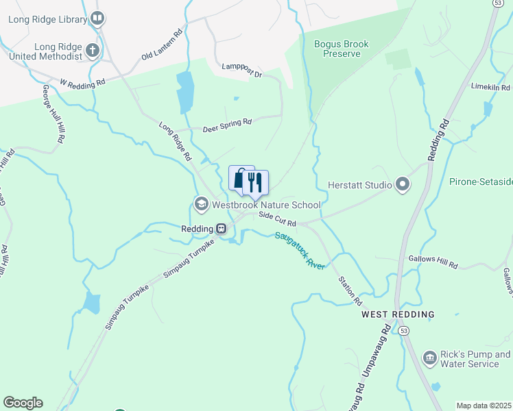 map of restaurants, bars, coffee shops, grocery stores, and more near 3 Side Cut Road in Redding
