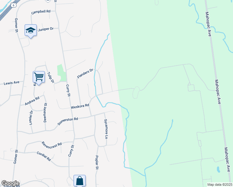 map of restaurants, bars, coffee shops, grocery stores, and more near 8 Somerston Road in Yorktown Heights