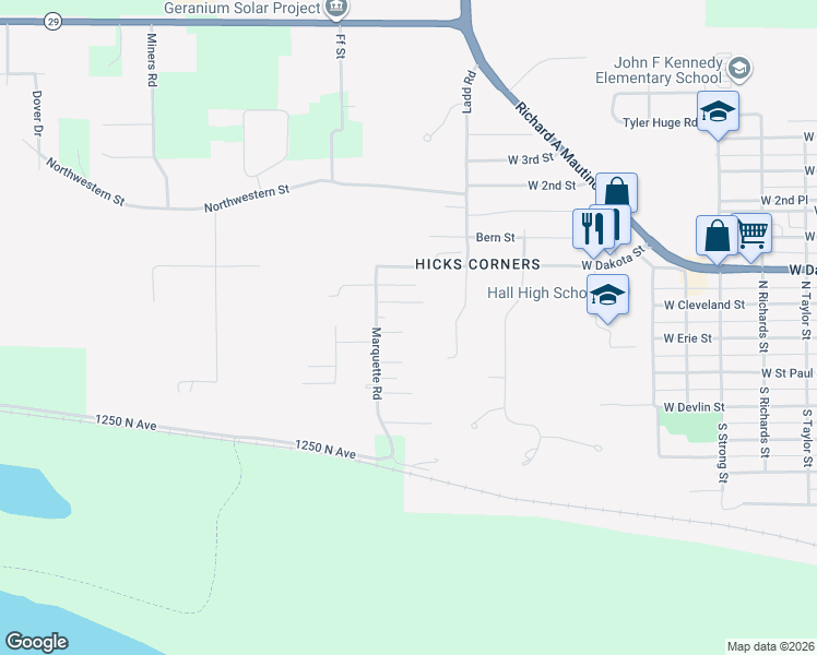 map of restaurants, bars, coffee shops, grocery stores, and more near 115 Dalzell Street in Spring Valley