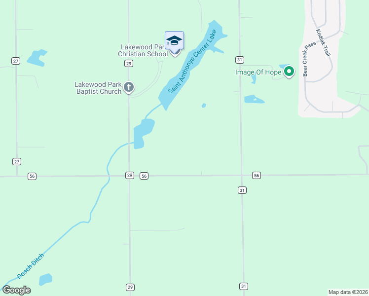 map of restaurants, bars, coffee shops, grocery stores, and more near 3001-3199 County Road 56 in Auburn
