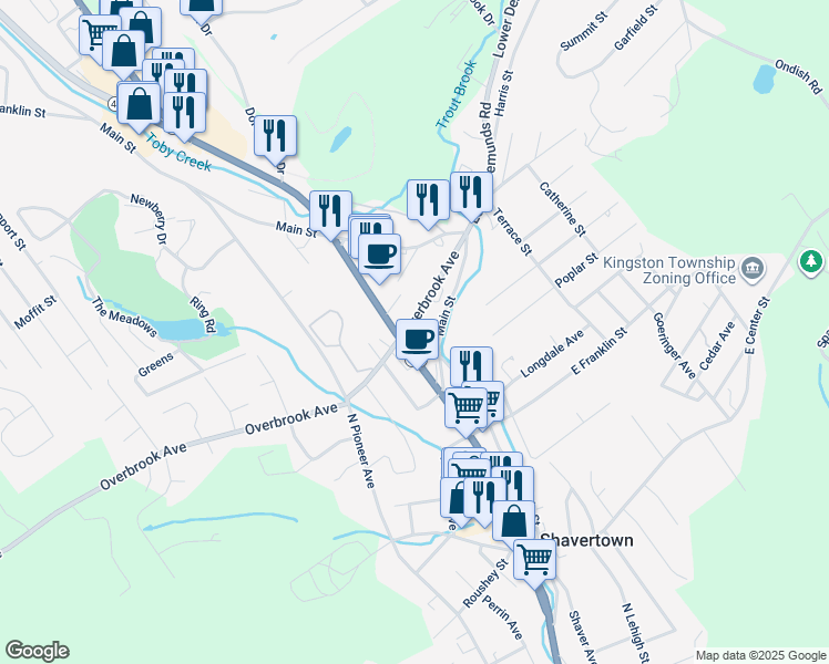 map of restaurants, bars, coffee shops, grocery stores, and more near 5 Memorial Highway in Dallas