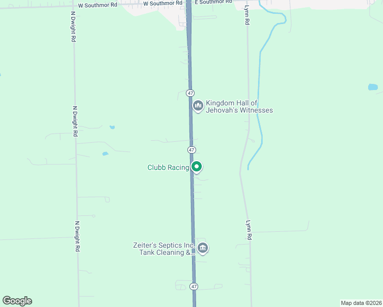map of restaurants, bars, coffee shops, grocery stores, and more near 3180 East North Street in Morris