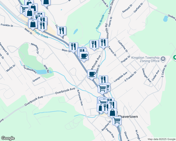 map of restaurants, bars, coffee shops, grocery stores, and more near 5 Memorial Highway in Dallas
