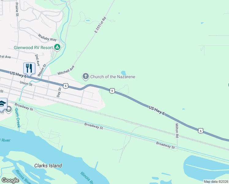 map of restaurants, bars, coffee shops, grocery stores, and more near 2539 East Bluff Street in Marseilles