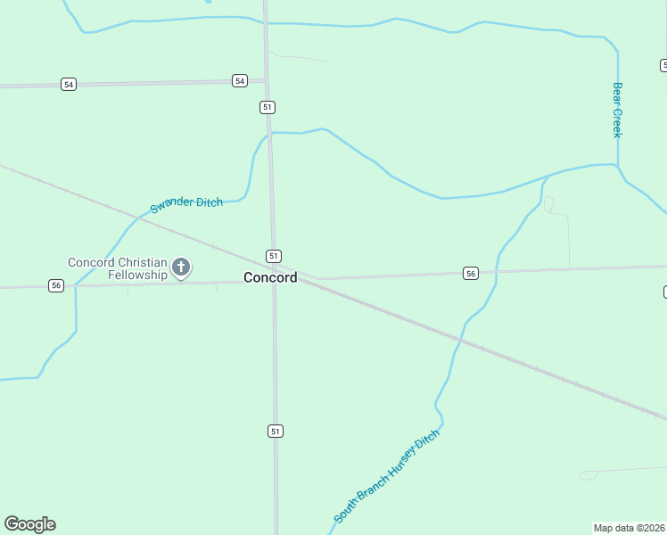 map of restaurants, bars, coffee shops, grocery stores, and more near 5261 County Road 56 in Saint Joe