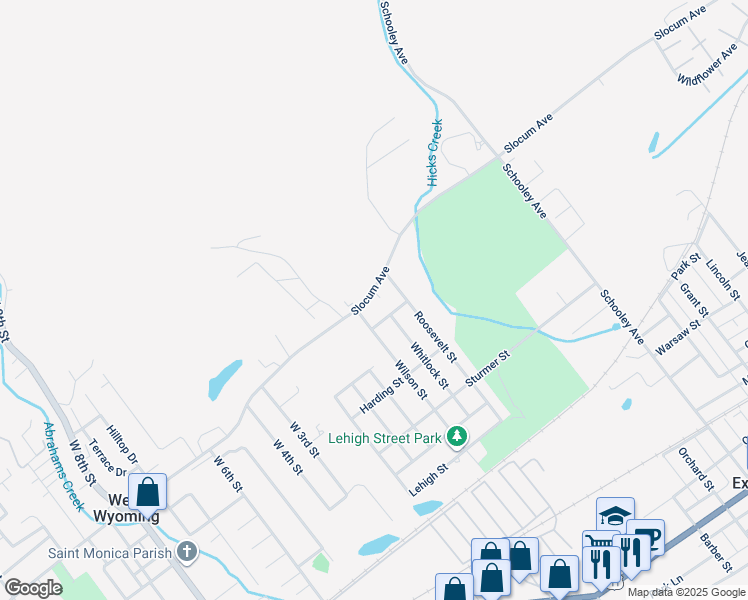 map of restaurants, bars, coffee shops, grocery stores, and more near 133 Slocum Avenue in Exeter