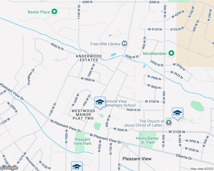 map of restaurants, bars, coffee shops, grocery stores, and more near 754 West 3800 North in Ogden