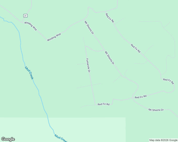 map of restaurants, bars, coffee shops, grocery stores, and more near Fumarole Drive in Siskiyou County