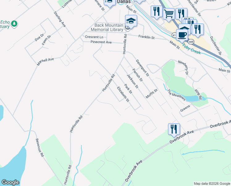 map of restaurants, bars, coffee shops, grocery stores, and more near 18-62 Joseph Street in Dallas