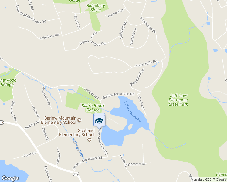 map of restaurants, bars, coffee shops, grocery stores, and more near 187 Barlow Mountain Road in Ridgefield