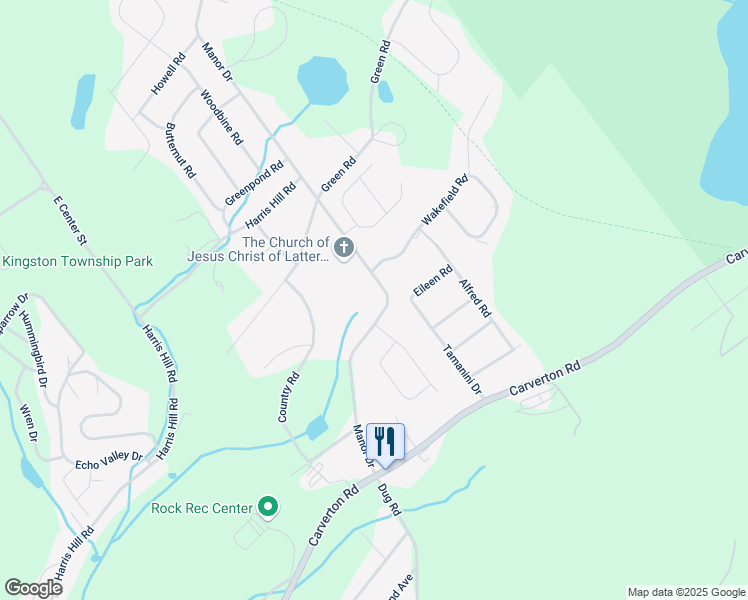 map of restaurants, bars, coffee shops, grocery stores, and more near 68 Manor Drive in Shavertown