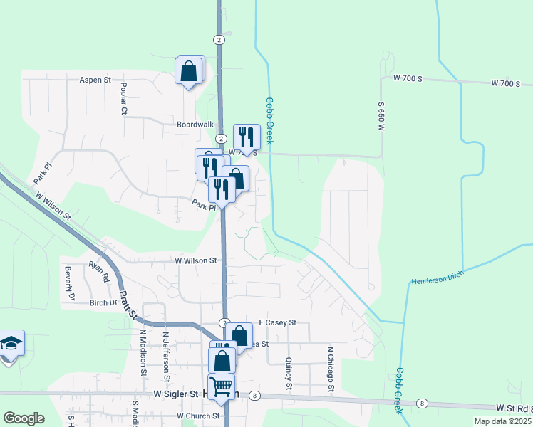 map of restaurants, bars, coffee shops, grocery stores, and more near 10 Scott Street in Hebron
