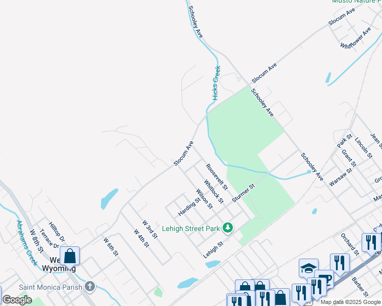 map of restaurants, bars, coffee shops, grocery stores, and more near 133 Slocum Ave in Exeter