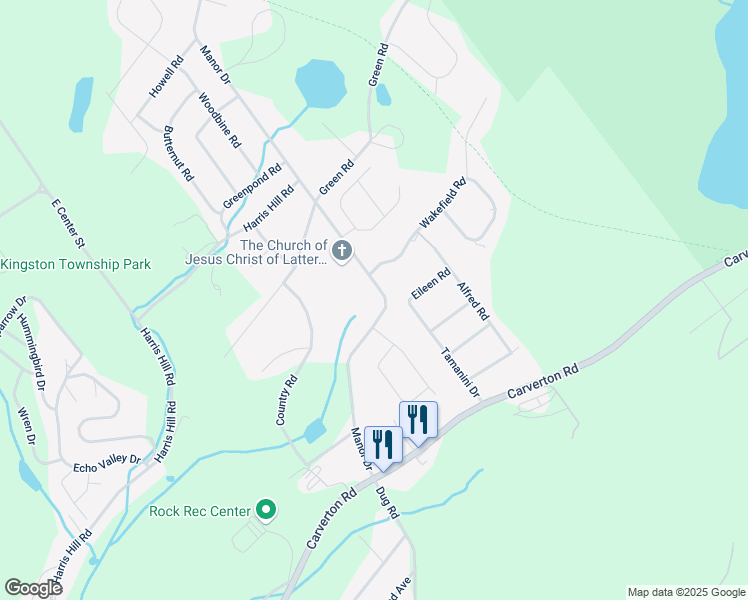 map of restaurants, bars, coffee shops, grocery stores, and more near 68 Manor Drive in Shavertown