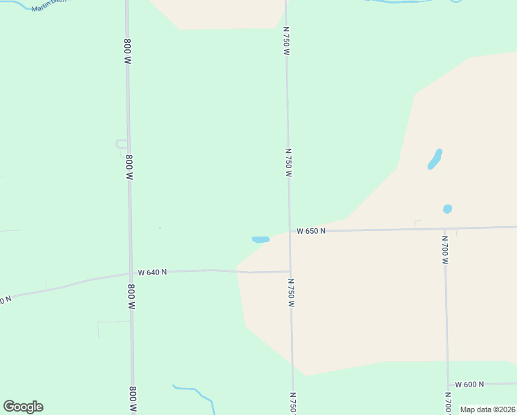 map of restaurants, bars, coffee shops, grocery stores, and more near 6541 North 750 West in Etna Green